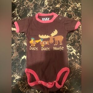 10/$20 🔥Lazy One Brown and Pink‎ Kids One Piece